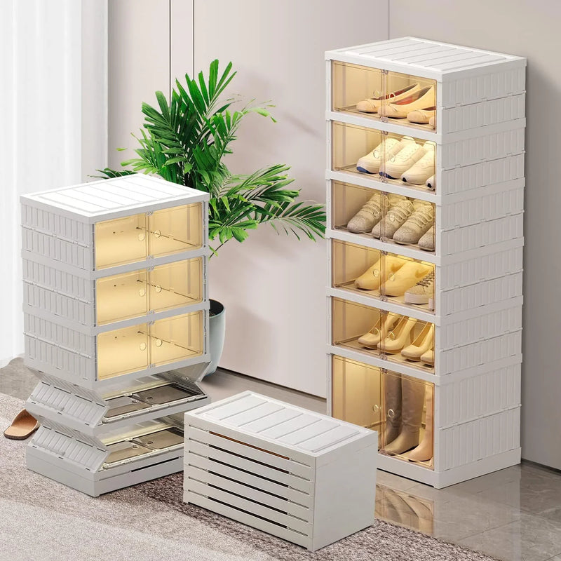 9-Tier LARGE Stackable Plastic Shoe Rack P7