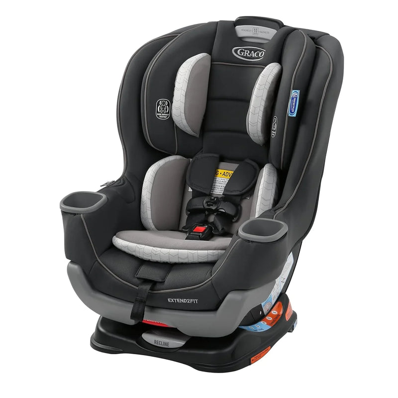 Extend2Fit Convertible Baby Car Seat, Rear and Forward Facing, Adjustable Extension Panel for Extra Legroom, Gotham H2