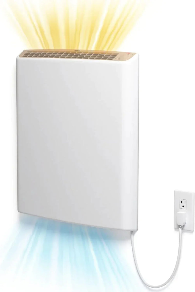 Envi Plug-in Electric Panel Wall Heaters for Indoor Use, Energy Efficient 24/7 Heating w/Safety Sensor Protection N1