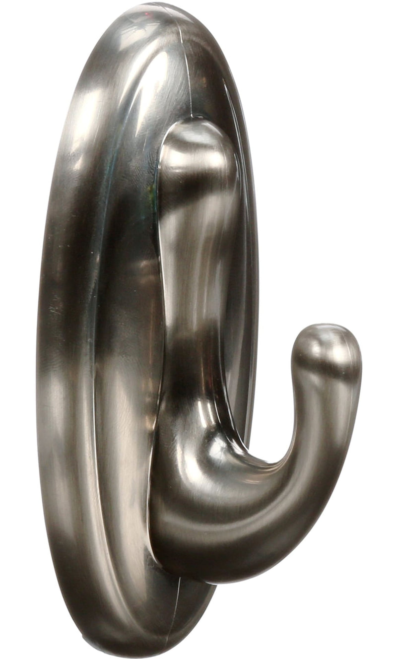 3M Command Large Traditional Decorative Utility Hook, Brushed Nickel I8