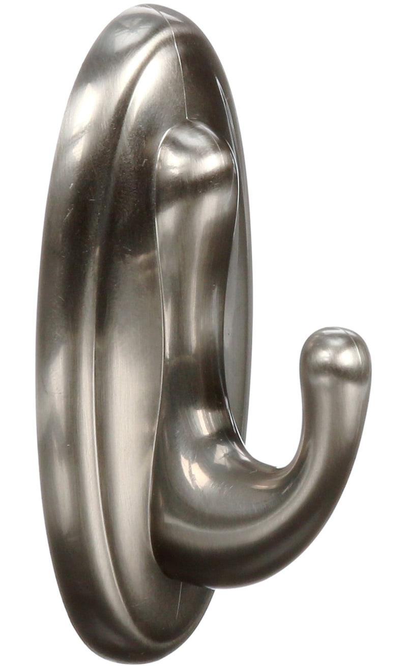 3M Command Medium Traditional Decorative Utility Hook, Brushed Nickel E3