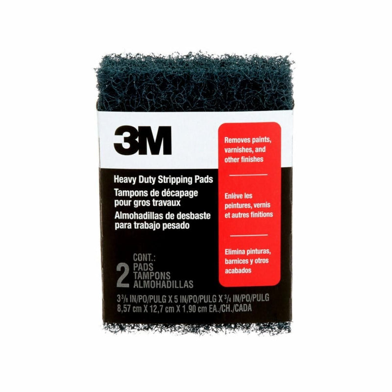 3M Heavy Duty Stripping Pad for Flat Surfaces, 2-pk N6