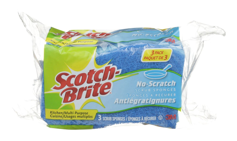 3M Scotch-Brite All-Purpose Non-Scratch Scrub Sponge, 3-pk R1