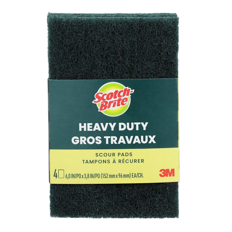 3M Scotch-Brite Heavy Duty Scour Pad, 4-pk Y7