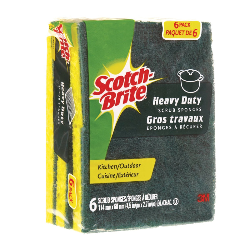 3M Scotch-Brite Heavy Duty Scrub Sponge, 6-pk V5
