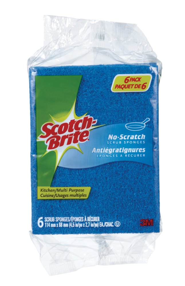 3M Scotch-Brite Non-Scratch All-Purpose Scrub Sponge, 6-pk X2