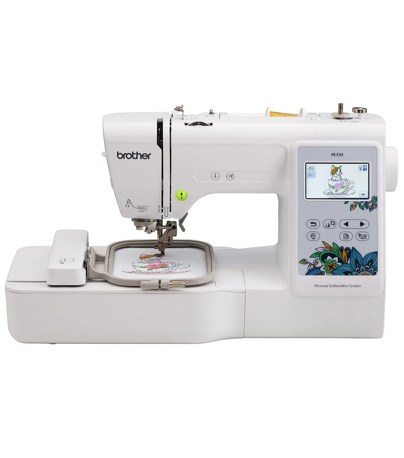 Brother PE535 Embroidery Machine with Large Color Touch LCD Screen L4