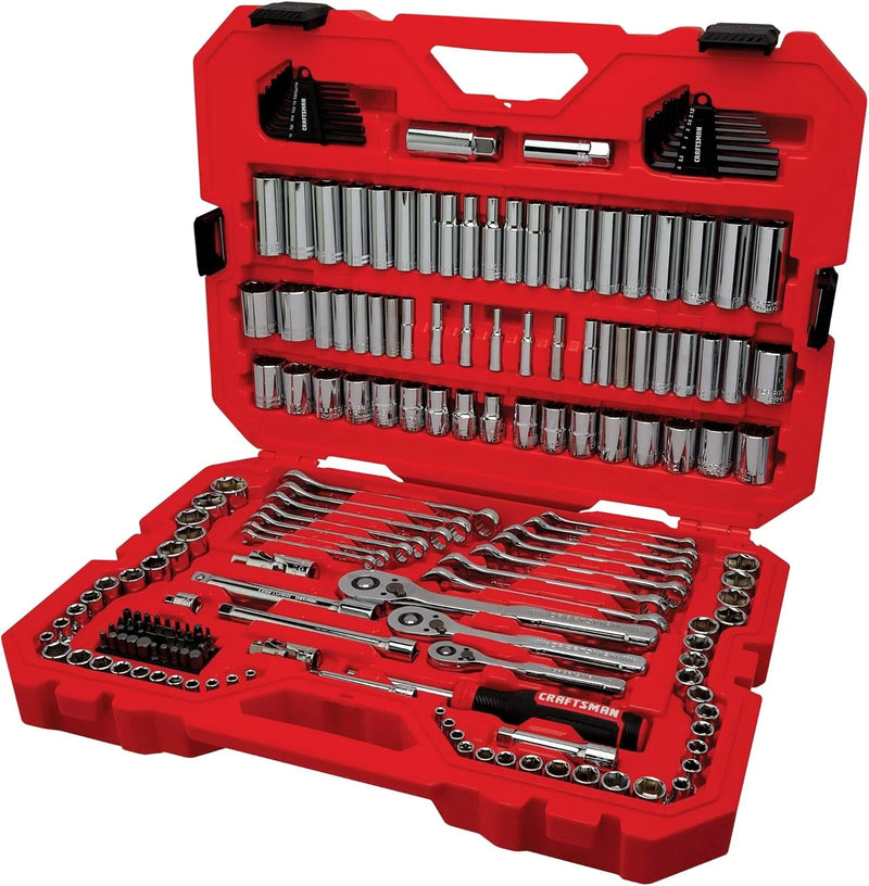 CRAFTSMAN Mechanics Tool Set, 1/4 and 3/8 Inch Drive, 189 Piece (CMMT12134) M8