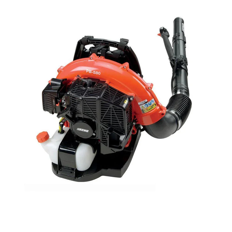 ECHO PB-580T 58.2cc Gas Backpack Leaf Blower, 216 MPH, 517 CFM, 2-Stroke Engine, Tube Throttle K4