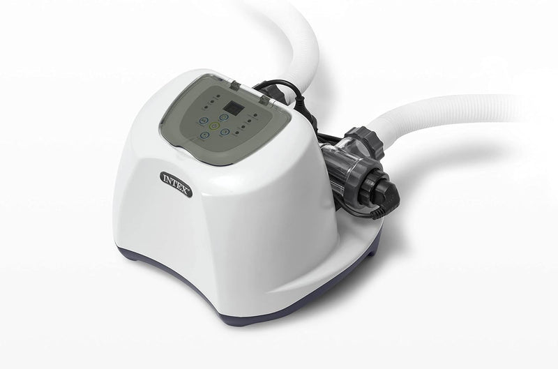 QS1200 Krystal Clear Saltwater Chlorine System for Above Ground Pools: Keeps Water Clear – Reduces Chemical Use – Sleek Control Panel with Buttons – Up to 15000 Gallon Pools Y9