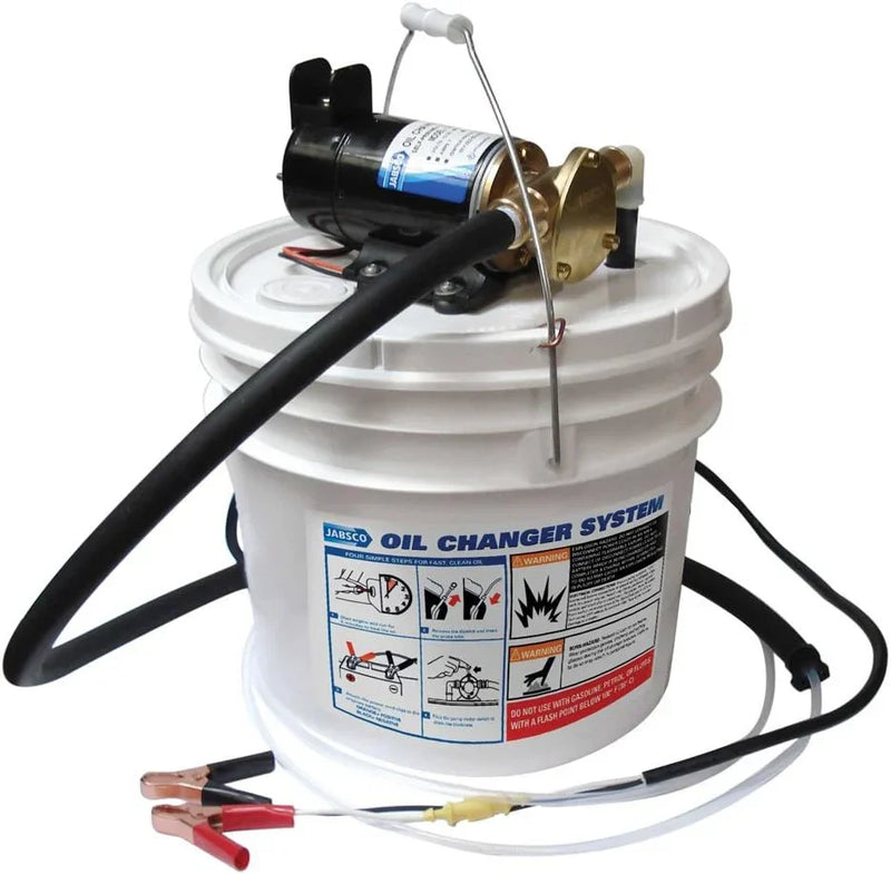 Marine Quick Oil Changer, Flexible Impeller Pump, Reversing Switch 3.5 Gallon, 12-Volt, Non CE, White Q8
