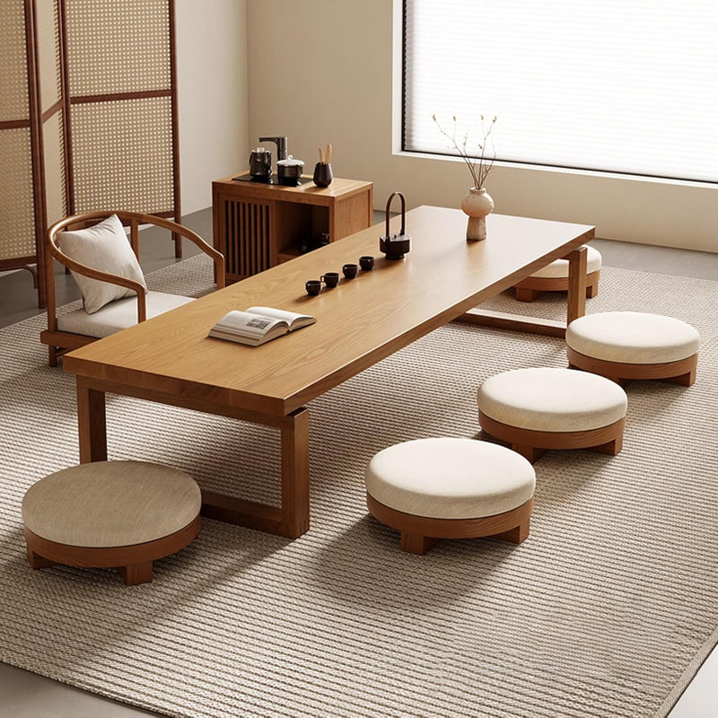 Japanese tatami coffee table,round wood coffee table,wooden coffee table living room,Japanese floor table，tea table,tatami table,low table for sitting on the floor,Walnut coffee table(100cm/39.3in) W0