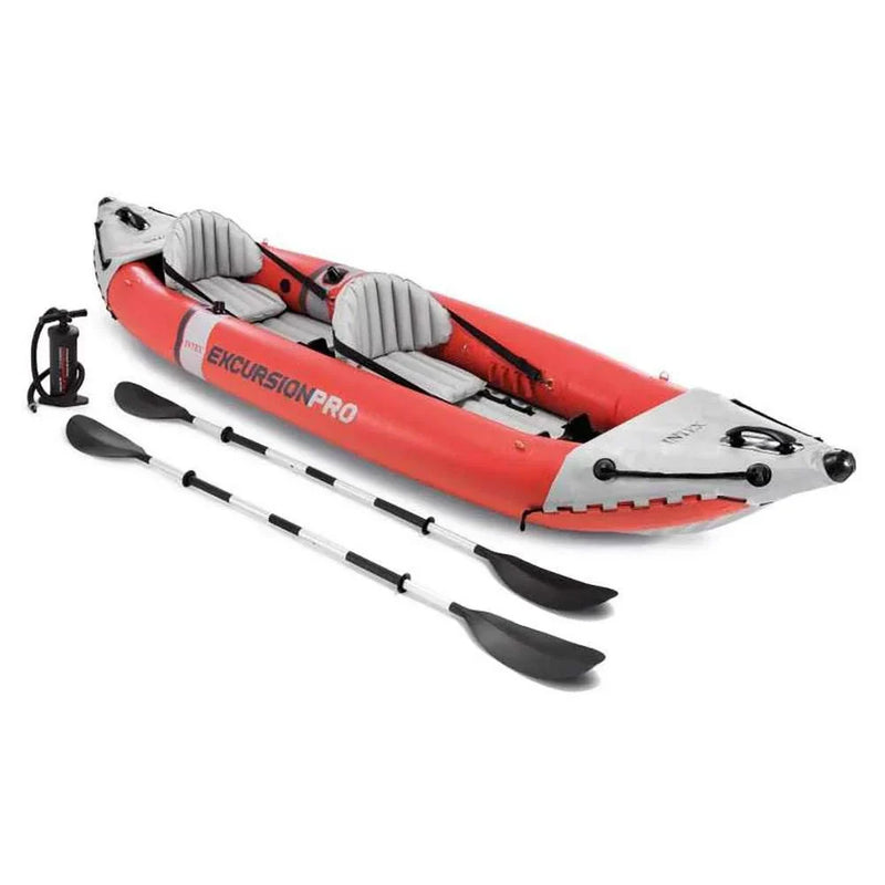 2 Person Vinyl Inflatable Kayak with Aluminum Oars A0