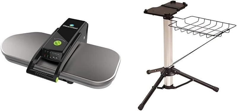 Digital steam press, featuring multiple fabric setting functions and steam impact function, made of stainless steel / black. N2