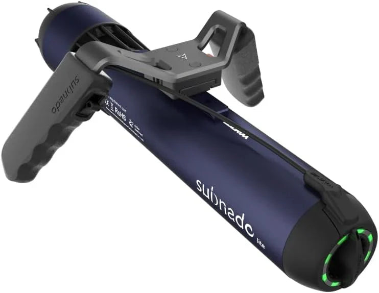 Underwater Scooter Lite, Water Sports Diving Scooter with Removable Handle, Compact and Portable Water Scooter for Adults&Kids, Scuba Diving Snorkeling Sea Scooter Multiple Uses, Blue W2