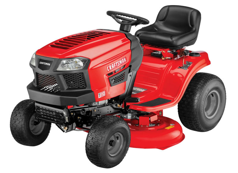 Craftsman T110 42-in Riding Lawn Mower -- 17.5 HP Briggs & Stratton Engine -- 7-Speed Transmission -- Model 13AN77XS093 O0
