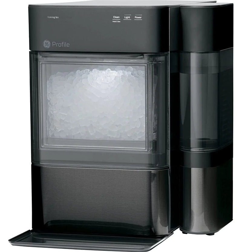 Countertop Nugget Ice Maker | Ice Machine with WiFi Connectivity | Smart Home Kitchen Essentials | Black Stainless M4