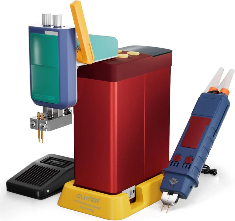 4500-watt super capacitor pulse battery welding machine, a DIY tool suitable for repairing 18650 lithium battery packs, equipped with a handle-type push welding arm and foot pedal switch, capable of continuous operation for 24 hours. C7