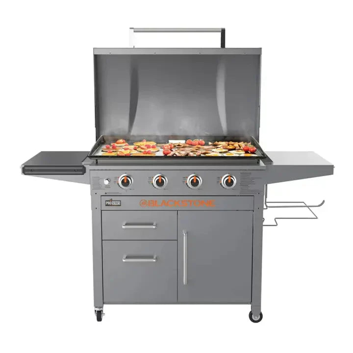 Blackstone ProSeries 4-Burner 36" Griddle Cooking Station with Hood C8