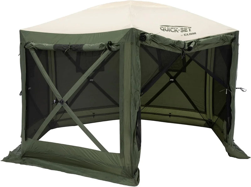 Screen Tent, Outdoor Camping Gazebo Canopy, Escape, 11.5', Brown F9