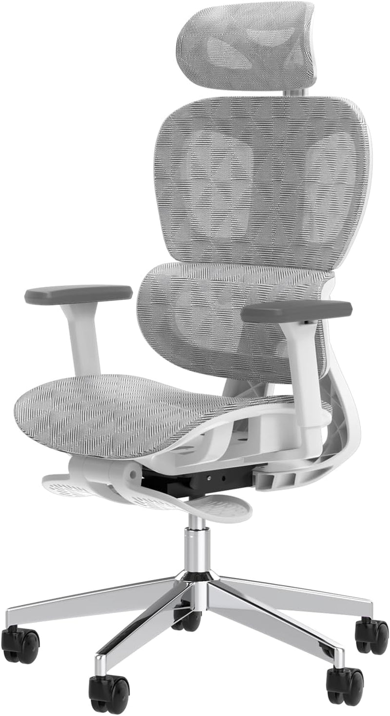 Ergonomic Office Chair – High Back Mesh Desk Chair with 3D Adjustable Armrests, Wheels, for Home and Office (Black) G1