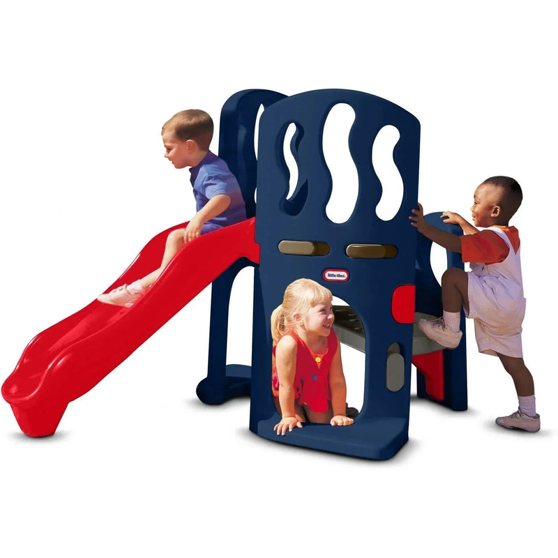 Hide & Slide Climber, Blue & Red - Climbing Toy and Slide for Kids Ages 2 to 6 N0