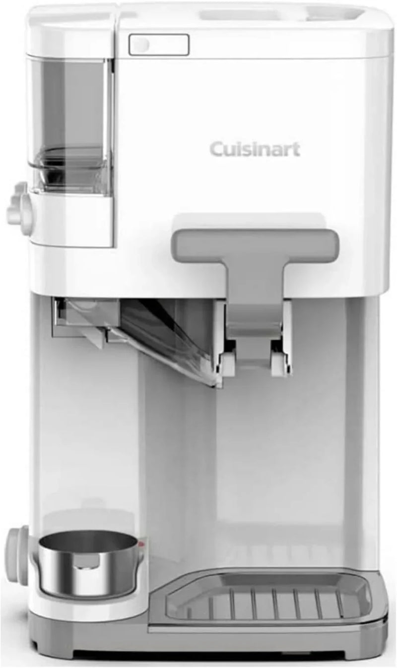 Cuisinart Soft Serve Ice Cream Machine- Mix It In Ice Cream Maker for Frozen Yogurt, Sorbet, Gelato, Drinks 1.5 Quart, White, ICE-48 W9