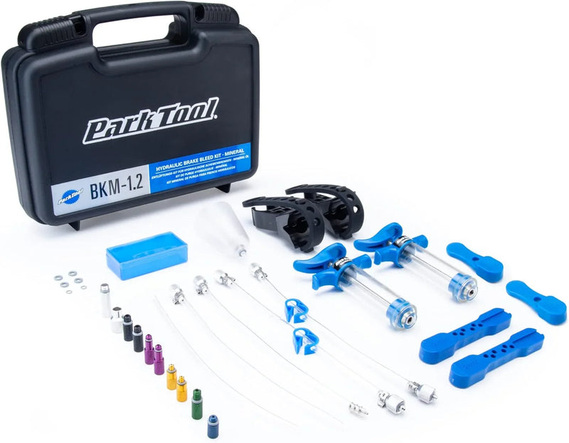 Hydraulic brake fluid discharge kit suitable for mineral oil E7