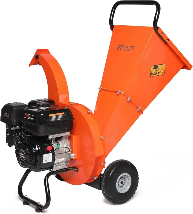 C40 Wood Chipper 4" inch Max Diameter Capacity 9 HP 274cc Gas Powered Engine Heavy Duty Shredder Mulcher T6