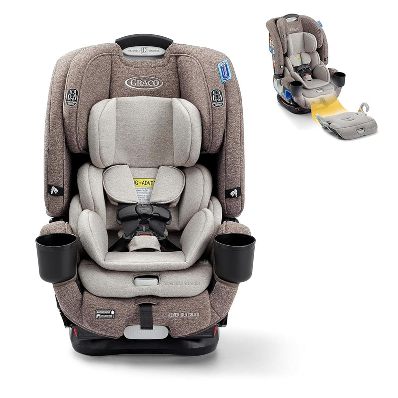 4Ever DLX 4-in-1 Car Seat, Charlie | Infant to Toddler Car Seat, with 10 Years of Use | Rear-Facing, Forward-Facing and Booster Modes | Safe, Comfortable and Convenient F4