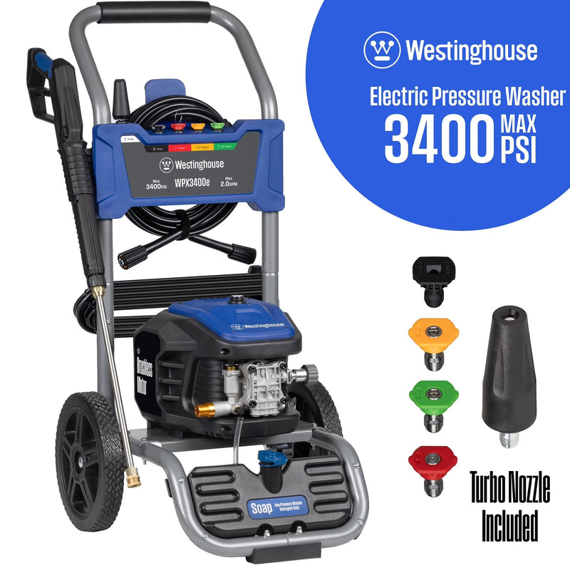 Westinghouse 3400 PSI at 2 GPM Electric Powered Pressure Washer C9