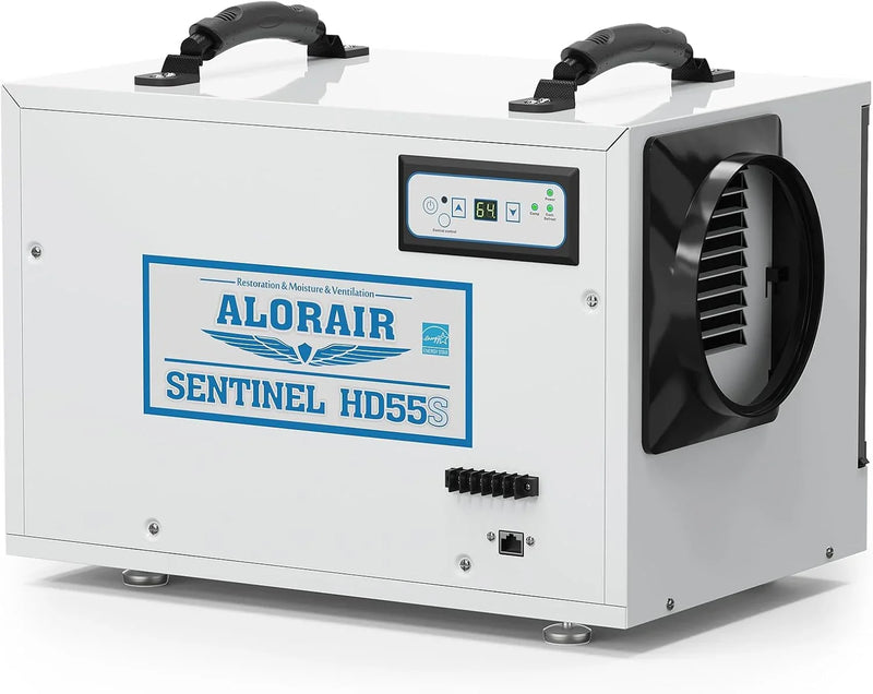 Basement/Mezzanine Dehumidifier Removal Service, 120 pounds/square foot (saturated state), 55 tank commercial dehumidifier, automatic defrosting, cETL standard, optional remote monitoring R9