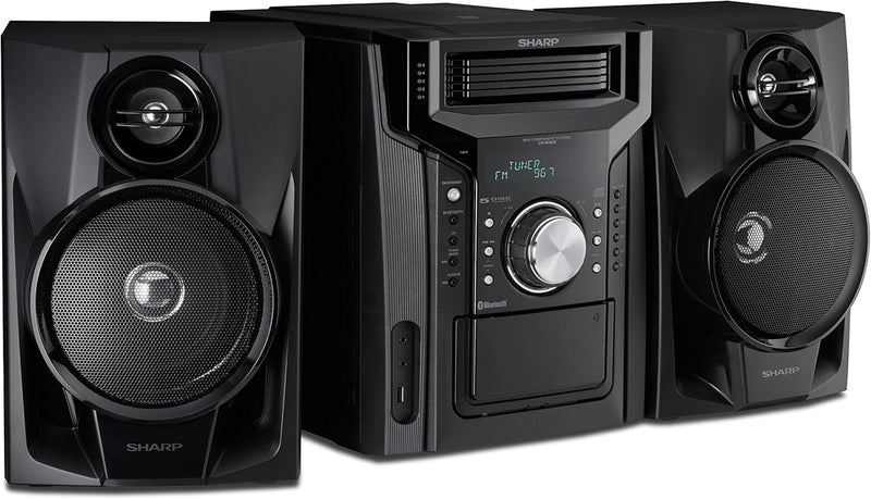 CD-BH950 240W 5-Disc Mini Shelf Speaker System with Cassette and Bluetooth A9