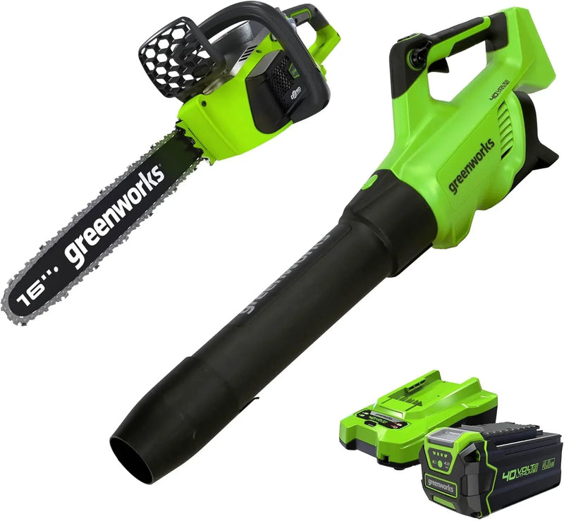 40V 16-inch electric saw, equipped with 4Ah USB battery (power bank) and standard charger B0