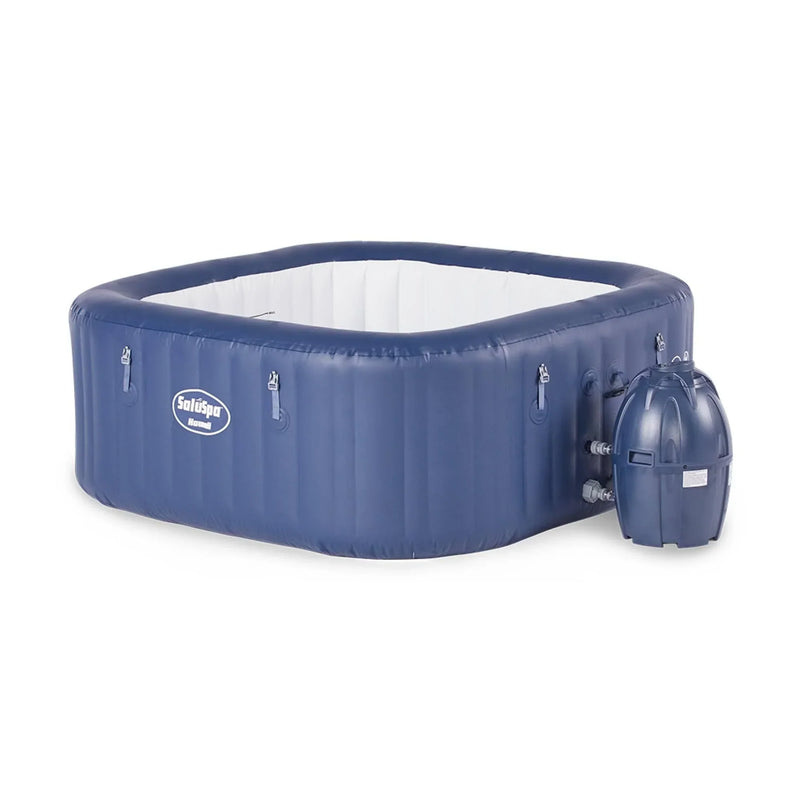 6 Person Inflatable Tub Spa with Pump, Blue R4