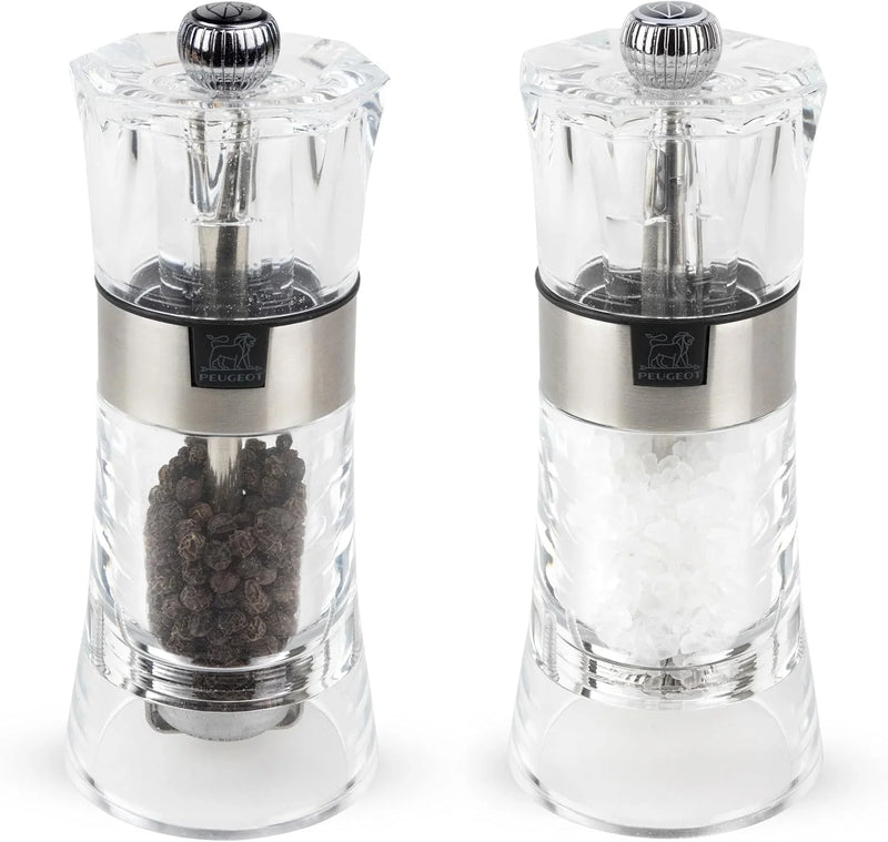 5.5-inch model, transparent salt and pepper grinding set V6
