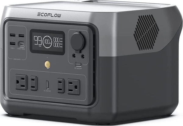 EcoFlow RIVER 2 Max Portable Power Station 512Wh Capacity.Solar Generator.1000W AC Output for Outdoor Camping.Home Backup.Emergency.RV.off-Grid I8