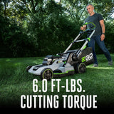 EGO Power 21-Inch 56V Self-Propelled Cordless Lawn Mower with 2x 4.0Ah Batteries & Rapid Charger, Black