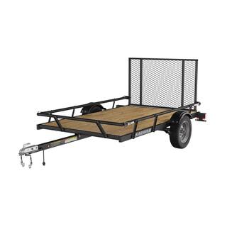 Karavan 5 ft. x 8 ft. Wood Floor Utility Trailer w Sliding Rail System J5