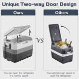Costway 58 Quart Portable Electric Car Cooler Refrigerator Compressor Freezer for RVs Camping