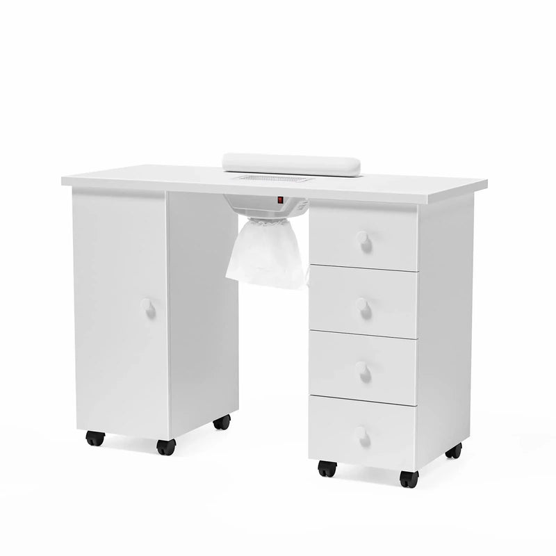 OmySalon Manicure Table Nail Desk w/Electric Downdraft Vent P1