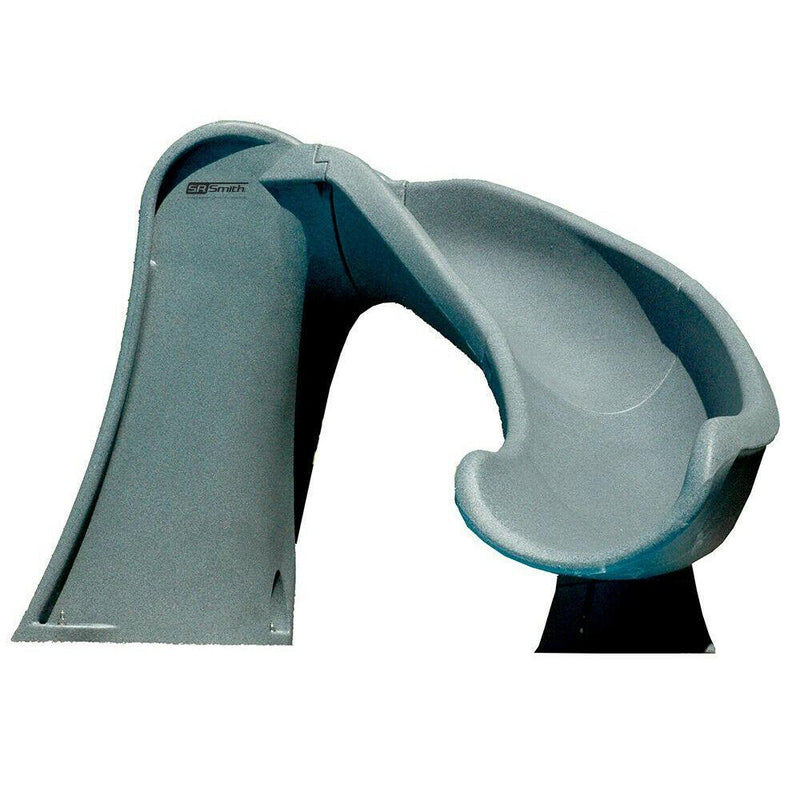 Cyclone Right Curve Swimming Pool Slide, Gray Granite U9