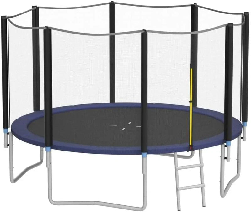 8 feet, 10 feet, 12 feet, 14 feet, 15 feet, 16 feet children's and adult trampolines. Certified by ASTM with netting. Made of thick steel plates, durable, suitable for outdoor large-scale leisure trampolines in various weather conditions, equipped wi C8