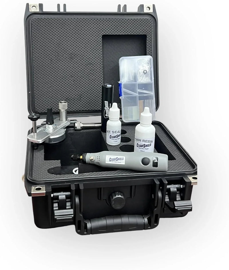 Clearshield Windshield Repair Kit Professional Auto Glass Repair Kit for Rock Chip or Cracks - Restores to a Fine Smooth Finish (1,000 Repairs) N7