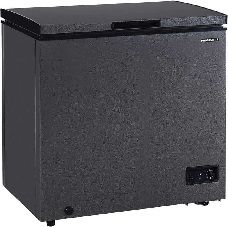 Frigidaire 7 Cu. Ft. Chest Freezer, Granita Finish, Adjustable Thermostat, Easy Defrost, Removable Basket P9