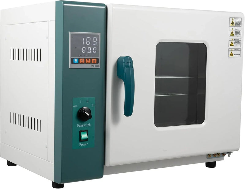 110V 1000W Horizontal Electric Blast Drying Oven 45L/12Gal Lab Forced Air Convection Drying Oven with Intelligent Temperature Controller for Industrial, Schools, Research Institutes D2