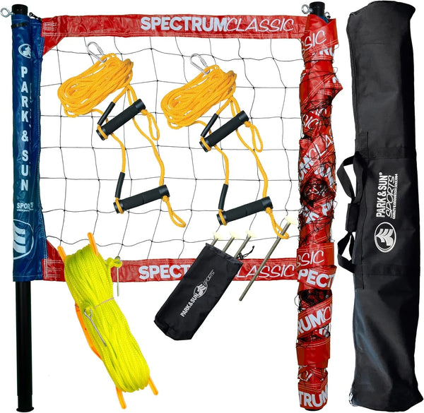 Adjustable professional outdoor volleyball net system B8