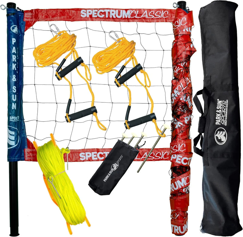 Adjustable professional outdoor volleyball net system B8