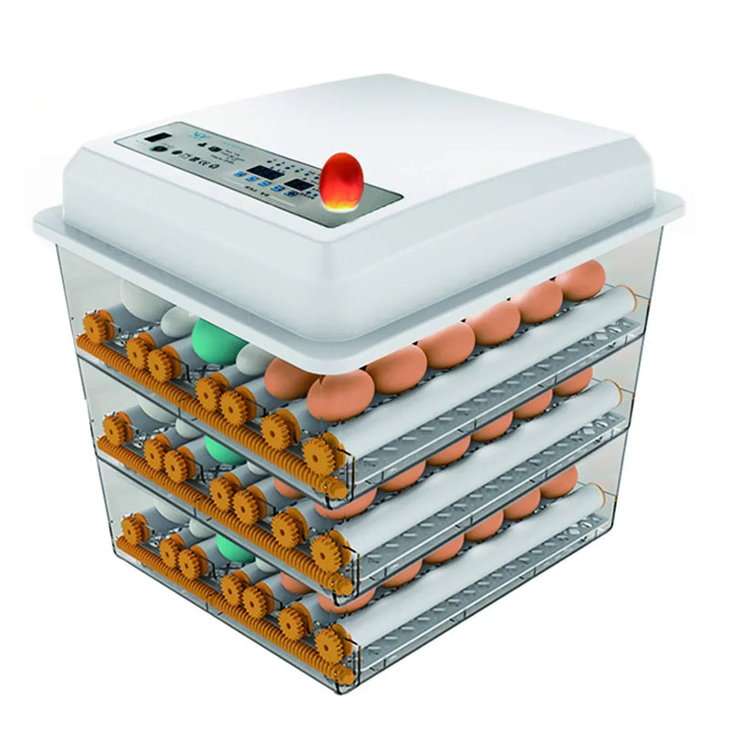 Egg Incubator - Egg Incubator with Automatic Egg Turning and Humidity Control,Large Poultry Hatcher for Chickens Birds Ducks (176 Eggs) U4