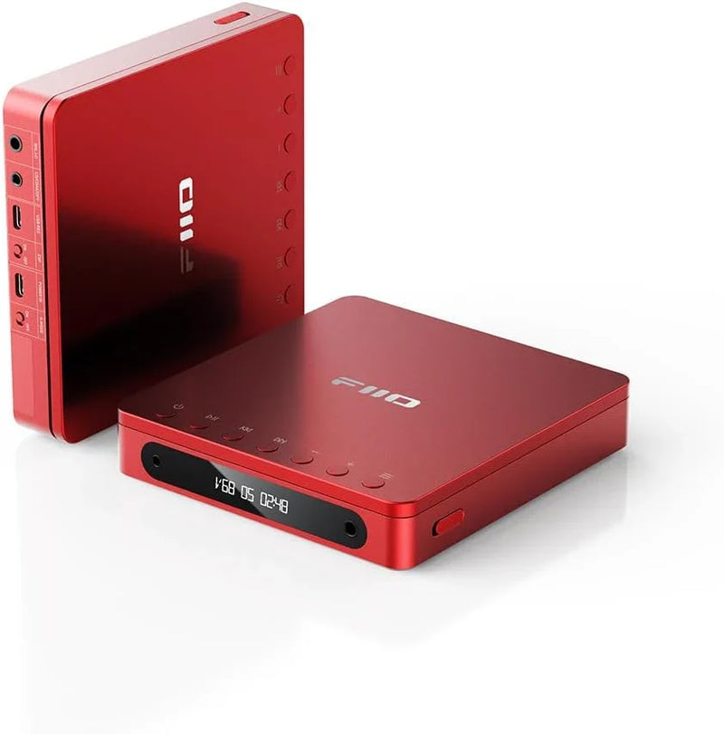 Multifunctional portable stereo CD player, equipped with long-lasting batteries, supports USB copying function, has optical/coaxial/3.5mm/4.4mm output interfaces (transparent (Bluetooth)) C4